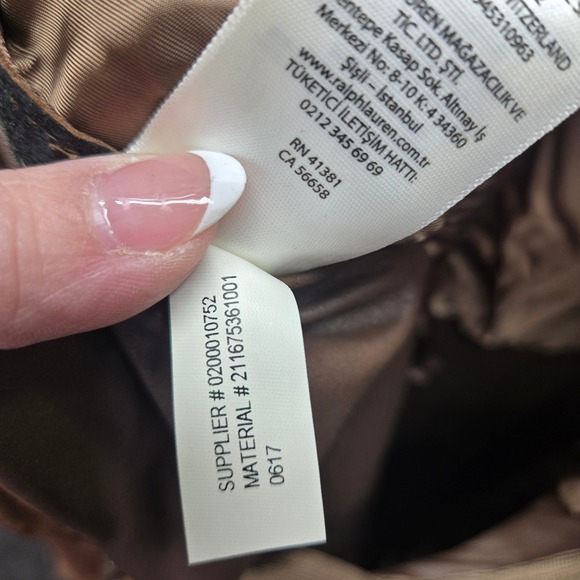 Polo Ralph Lauren Suede Dress Brown Sleeveless Knee Length Fit Flare Women Sz 6 - Picture 11 of 13